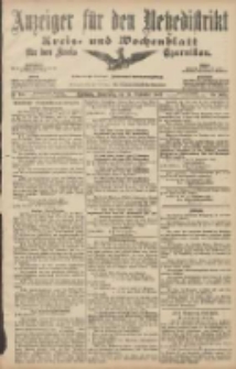 Anzeiger f&uuml;r den Netzedistrikt Kreis- und Wochenblatt f&uuml;r den Kreis Czarnikau 1907.09.19 Jg.55 Nr110