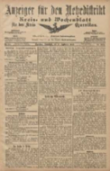 Anzeiger f&uuml;r den Netzedistrikt Kreis- und Wochenblatt f&uuml;r den Kreis Czarnikau 1907.09.21 Jg.55 Nr111