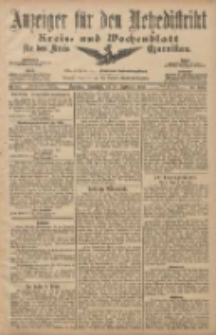 Anzeiger für den Netzedistrikt Kreis- und Wochenblatt für den Kreis Czarnikau 1907.09.21 Jg.55 Nr111