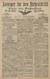 Anzeiger für den Netzedistrikt Kreis- und Wochenblatt für den Kreis Czarnikau 1907.10.05 Jg.55 Nr117