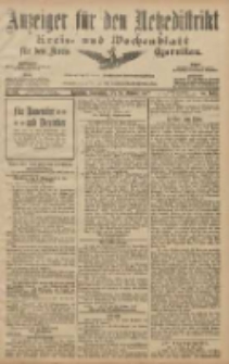 Anzeiger f&uuml;r den Netzedistrikt Kreis- und Wochenblatt f&uuml;r den Kreis Czarnikau 1907.10.26 Jg.55 Nr126