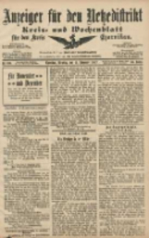 Anzeiger f&uuml;r den Netzedistrikt Kreis- und Wochenblatt f&uuml;r den Kreis Czarnikau 1907.11.12 Jg.55 Nr133