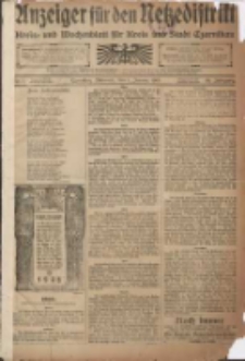 Anzeiger f&uuml;r den Netzedistrikt Kreis- und Wochenblatt f&uuml;r den Kreis und Stadt Czarnikau 1908.01.01 Jg.56 Nr1