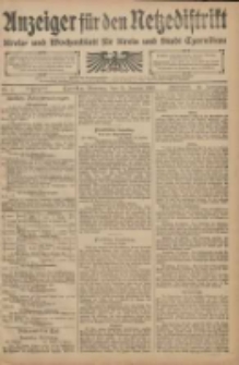 Anzeiger f&uuml;r den Netzedistrikt Kreis- und Wochenblatt f&uuml;r den Kreis und Stadt Czarnikau 1908.01.21 Jg.56 Nr9