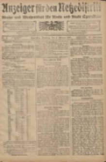 Anzeiger f&uuml;r den Netzedistrikt Kreis- und Wochenblatt f&uuml;r den Kreis und Stadt Czarnikau 1908.02.11 Jg.56 Nr18