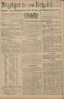 Anzeiger für den Netzedistrikt Kreis- und Wochenblatt für den Kreis und Stadt Czarnikau 1908.02.11 Jg.56 Nr18