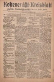 Kostener Kreisblatt: amtliches Ver&ouml;ffentlichungsblatt f&uuml;r den Kreis Kosten 1910.01.08 Jg.45 Nr3