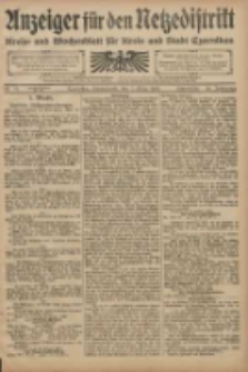 Anzeiger f&uuml;r den Netzedistrikt Kreis- und Wochenblatt f&uuml;r den Kreis und Stadt Czarnikau 1908.03.07 Jg.56 Nr29