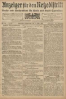 Anzeiger f&uuml;r den Netzedistrikt Kreis- und Wochenblatt f&uuml;r den Kreis und Stadt Czarnikau 1908.03.19 Jg.56 Nr34