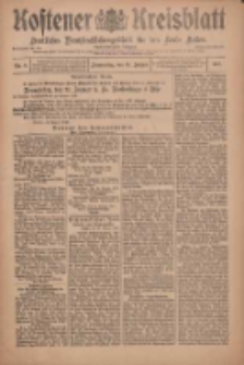 Kostener Kreisblatt: amtliches Ver&ouml;ffentlichungsblatt f&uuml;r den Kreis Kosten 1910.01.20 Jg.45 Nr8