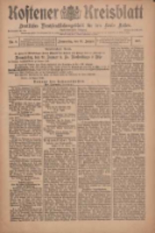 Kostener Kreisblatt: amtliches Veröffentlichungsblatt für den Kreis Kosten 1910.01.20 Jg.45 Nr8
