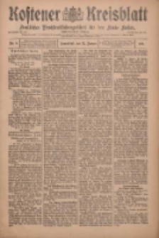 Kostener Kreisblatt: amtliches Ver&ouml;ffentlichungsblatt f&uuml;r den Kreis Kosten 1910.01.22 Jg.45 Nr9