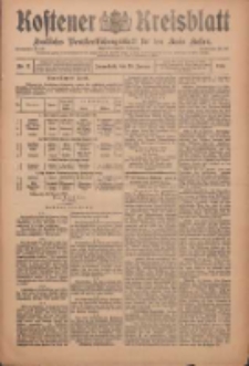 Kostener Kreisblatt: amtliches Veröffentlichungsblatt für den Kreis Kosten 1910.01.29 Jg.45 Nr12