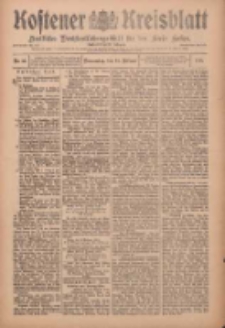 Kostener Kreisblatt: amtliches Ver&ouml;ffentlichungsblatt f&uuml;r den Kreis Kosten 1910.02.24 Jg.45 Nr23