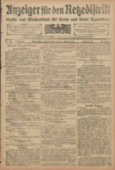Anzeiger f&uuml;r den Netzedistrikt Kreis- und Wochenblatt f&uuml;r den Kreis und Stadt Czarnikau 1908.04.04 Jg.56 Nr41
