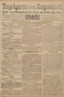 Anzeiger für den Netzedistrikt Kreis- und Wochenblatt für den Kreis und Stadt Czarnikau 1908.04.09 Jg.56 Nr43