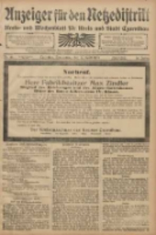 Anzeiger f&uuml;r den Netzedistrikt Kreis- und Wochenblatt f&uuml;r den Kreis und Stadt Czarnikau 1908.04.16 Jg.56 Nr46