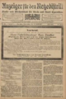 Anzeiger für den Netzedistrikt Kreis- und Wochenblatt für den Kreis und Stadt Czarnikau 1908.04.16 Jg.56 Nr46