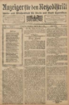 Anzeiger f&uuml;r den Netzedistrikt Kreis- und Wochenblatt f&uuml;r den Kreis und Stadt Czarnikau 1908.04.19 Jg.56 Nr48