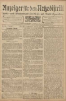 Anzeiger f&uuml;r den Netzedistrikt Kreis- und Wochenblatt f&uuml;r den Kreis und Stadt Czarnikau 1908.05.16 Jg.56 Nr59