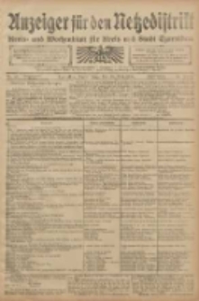 Anzeiger f&uuml;r den Netzedistrikt Kreis- und Wochenblatt f&uuml;r den Kreis und Stadt Czarnikau 1908.05.28 Jg.56 Nr65