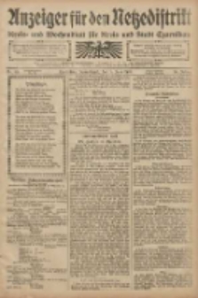 Anzeiger f&uuml;r den Netzedistrikt Kreis- und Wochenblatt f&uuml;r den Kreis und Stadt Czarnikau 1908.06.06 Jg.56 Nr69