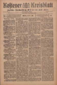 Kostener Kreisblatt: amtliches Ver&ouml;ffentlichungsblatt f&uuml;r den Kreis Kosten 1910.03.22 Jg.45 Nr34