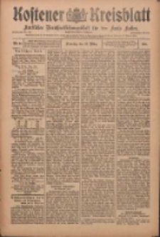 Kostener Kreisblatt: amtliches Veröffentlichungsblatt für den Kreis Kosten 1910.03.29 Jg.45 Nr37