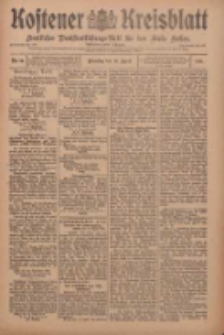 Kostener Kreisblatt: amtliches Veröffentlichungsblatt für den Kreis Kosten 1910.04.19 Jg.45 Nr46