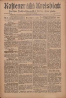 Kostener Kreisblatt: amtliches Veröffentlichungsblatt für den Kreis Kosten 1910.06.02 Jg.45 Nr65