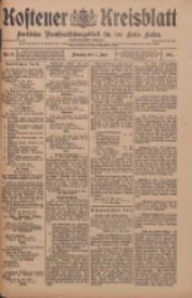 Kostener Kreisblatt: amtliches Ver&ouml;ffentlichungsblatt f&uuml;r den Kreis Kosten 1910.06.07 Jg.45 Nr67