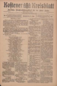 Kostener Kreisblatt: amtliches Veröffentlichungsblatt für den Kreis Kosten 1910.06.18 Jg.45 Nr72