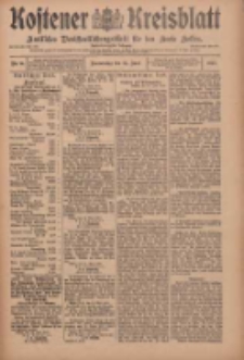Kostener Kreisblatt: amtliches Veröffentlichungsblatt für den Kreis Kosten 1910.06.23 Jg.45 Nr74