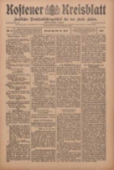 Kostener Kreisblatt: amtliches Veröffentlichungsblatt für den Kreis Kosten 1910.06.30 Jg.45 Nr77
