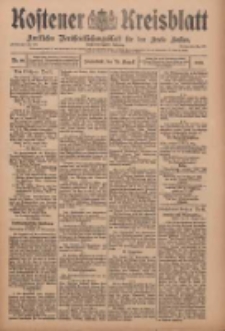 Kostener Kreisblatt: amtliches Ver&ouml;ffentlichungsblatt f&uuml;r den Kreis Kosten 1910.08.20 Jg.45 Nr99