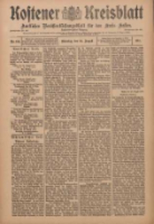 Kostener Kreisblatt: amtliches Veröffentlichungsblatt für den Kreis Kosten 1910.08.23 Jg.45 Nr100