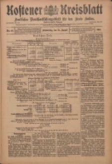 Kostener Kreisblatt: amtliches Ver&ouml;ffentlichungsblatt f&uuml;r den Kreis Kosten 1910.08.25 Jg.45 Nr101