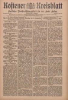 Kostener Kreisblatt: amtliches Ver&ouml;ffentlichungsblatt f&uuml;r den Kreis Kosten 1910.09.13 Jg.45 Nr109