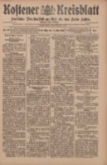 Kostener Kreisblatt: amtliches Ver&ouml;ffentlichungsblatt f&uuml;r den Kreis Kosten 1910.09.15 Jg.45 Nr110