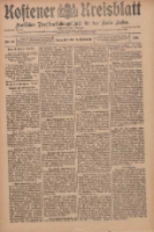 Kostener Kreisblatt: amtliches Ver&ouml;ffentlichungsblatt f&uuml;r den Kreis Kosten 1910.09.17 Jg.45 Nr111