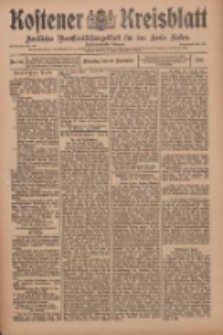Kostener Kreisblatt: amtliches Veröffentlichungsblatt für den Kreis Kosten 1910.09.27 Jg.45 Nr115