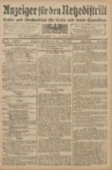 Anzeiger f&uuml;r den Netzedistrikt Kreis- und Wochenblatt f&uuml;r den Kreis und Stadt Czarnikau 1908.07.07 Jg.56 Nr83
