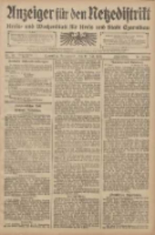 Anzeiger f&uuml;r den Netzedistrikt Kreis- und Wochenblatt f&uuml;r den Kreis und Stadt Czarnikau 1908.07.18 Jg.56 Nr87