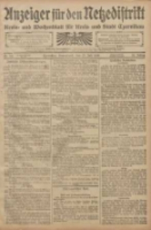 Anzeiger f&uuml;r den Netzedistrikt Kreis- und Wochenblatt f&uuml;r den Kreis und Stadt Czarnikau 1908.07.25 Jg.56 Nr90