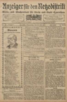 Anzeiger f&uuml;r den Netzedistrikt Kreis- und Wochenblatt f&uuml;r den Kreis und Stadt Czarnikau 1908.07.30 Jg.56 Nr92