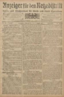 Anzeiger f&uuml;r den Netzedistrikt Kreis- und Wochenblatt f&uuml;r den Kreis und Stadt Czarnikau 1908.08.08 Jg.56 Nr96