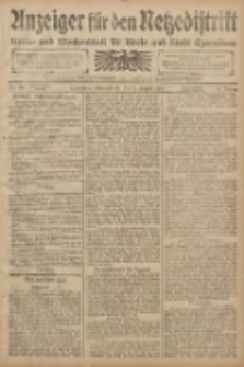 Anzeiger für den Netzedistrikt Kreis- und Wochenblatt für den Kreis und Stadt Czarnikau 1908.08.08 Jg.56 Nr96