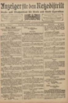 Anzeiger f&uuml;r den Netzedistrikt Kreis- und Wochenblatt f&uuml;r den Kreis und Stadt Czarnikau 1908.08.18 Jg.56 Nr101