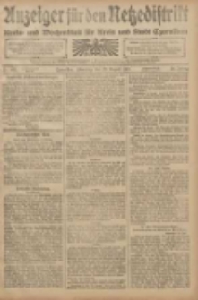 Anzeiger für den Netzedistrikt Kreis- und Wochenblatt für den Kreis und Stadt Czarnikau 1908.08.25 Jg.56 Nr103