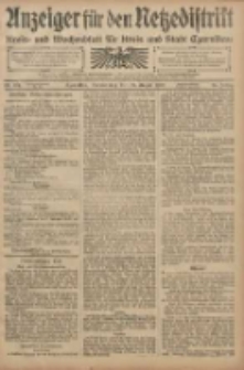 Anzeiger für den Netzedistrikt Kreis- und Wochenblatt für den Kreis und Stadt Czarnikau 1908.08.27 Jg.56 Nr104